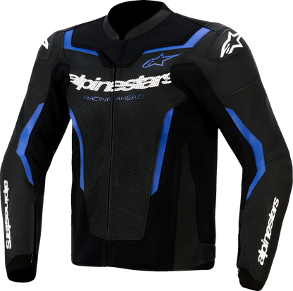 Alpinestars GP Force v2 Airflow Leather Jacket - Black/Metallic Blue US 46 / EU 56 - Part 3100326-1591-56