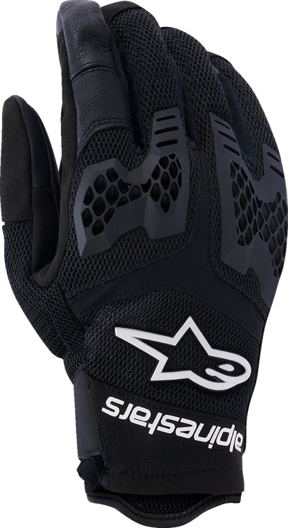 Alpinestars Manti Air Gloves - Black and White, Size XL - Lightweight Breathable Motorcycle Gloves