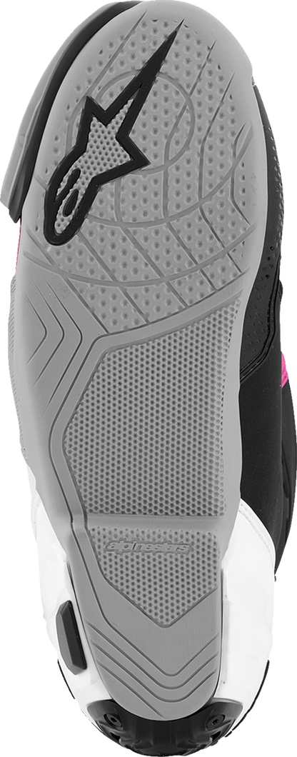 Alpinestars Supertech R Motorcycle Boots - Black, Magenta, White, Yellow - US 10.5 / EU 45