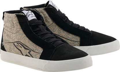 Alpinestars Ride-63 Canvas Shoes Black/Cool Gray/White US 14 – Durable Urban Motorcycle Footwear with Enhanced Comfort and Protection