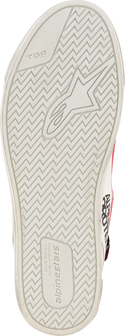 Alpinestars Stated Flair Shoes White/Bright Red US 12 – Urban Motorcycle Footwear with Advanced Protection and Comfort