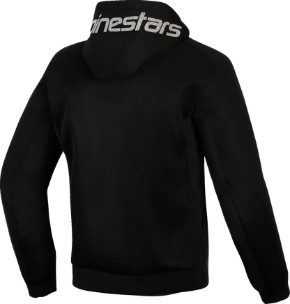 Alpinestars Chrome Super Airflow Hoodie - Black, Dark Gray & White - Large (Part #4200226-102-L)