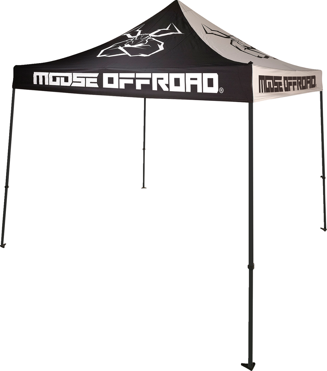 MOOSE OFFROAD 10 x 10 Canopy with Heavy-Duty PVC-Coated Fabric and Collapsible Steel Frame