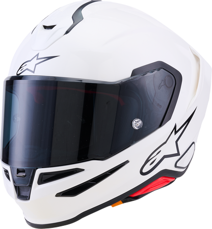 Alpinestars Supertech R7 Helmet - 22.06, Solid Gloss White, XS (Part No. 8202126-2180-XS)
