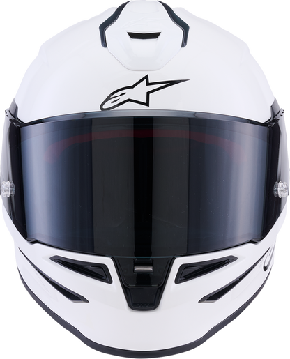 Alpinestars Supertech R7 Helmet - 22.06, Solid Gloss White, XS (Part No. 8202126-2180-XS)