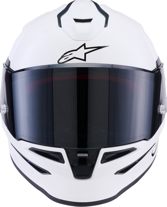 Alpinestars Supertech R7 Helmet - 22.06, Solid Gloss White, XS (Part No. 8202126-2180-XS)