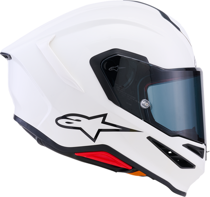 Alpinestars Supertech R7 Helmet - 22.06, Solid Gloss White, XS (Part No. 8202126-2180-XS)
