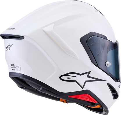 Alpinestars Supertech R7 Helmet - 22.06, Solid Gloss White, XS (Part No. 8202126-2180-XS)