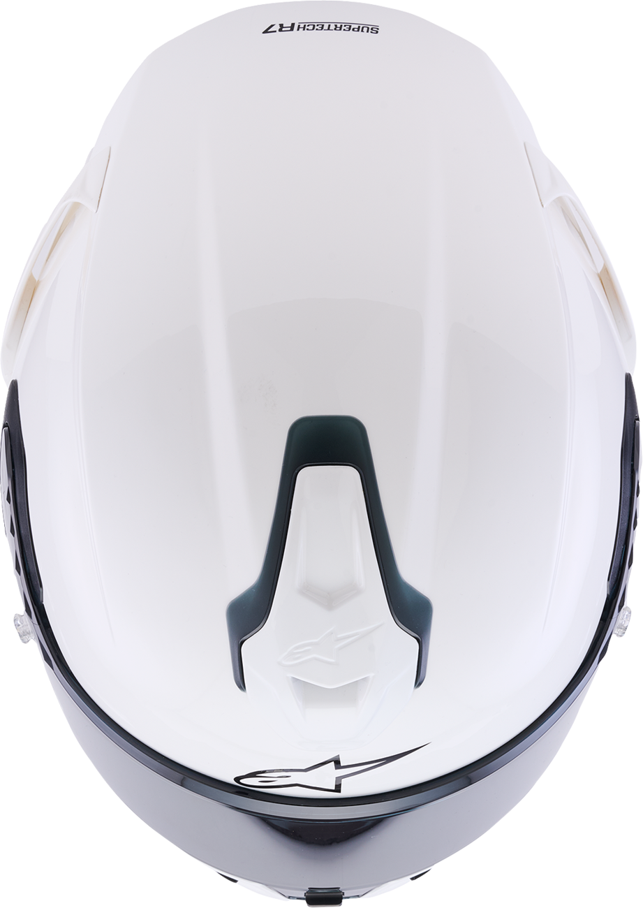Alpinestars Supertech R7 Helmet - 22.06, Solid Gloss White, XS (Part No. 8202126-2180-XS)