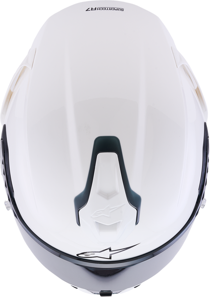 Alpinestars Supertech R7 Helmet - 22.06, Solid Gloss White, XS (Part No. 8202126-2180-XS)