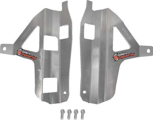 MOOSE OFFROAD Radiator Braces for Yamaha 11-5024 - Silver