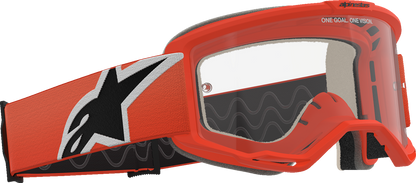 Alpinestars GOGGLES Vision 5 Goggle - Orange Frame with Clear Lens, Part 5101725-430