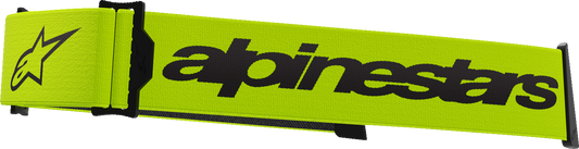 Alpinestars GOGGLES Supertech Goggle Strap - Yellow/Black (Part #9400125-551)