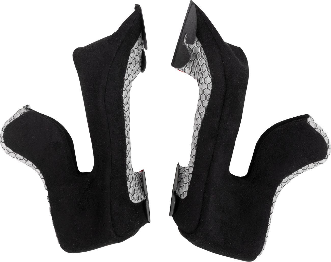 MOOSE OFFROAD MR3 Cheek Pads for F.A.F. Helmets - Black - Medium (Part Number 0134-4229)