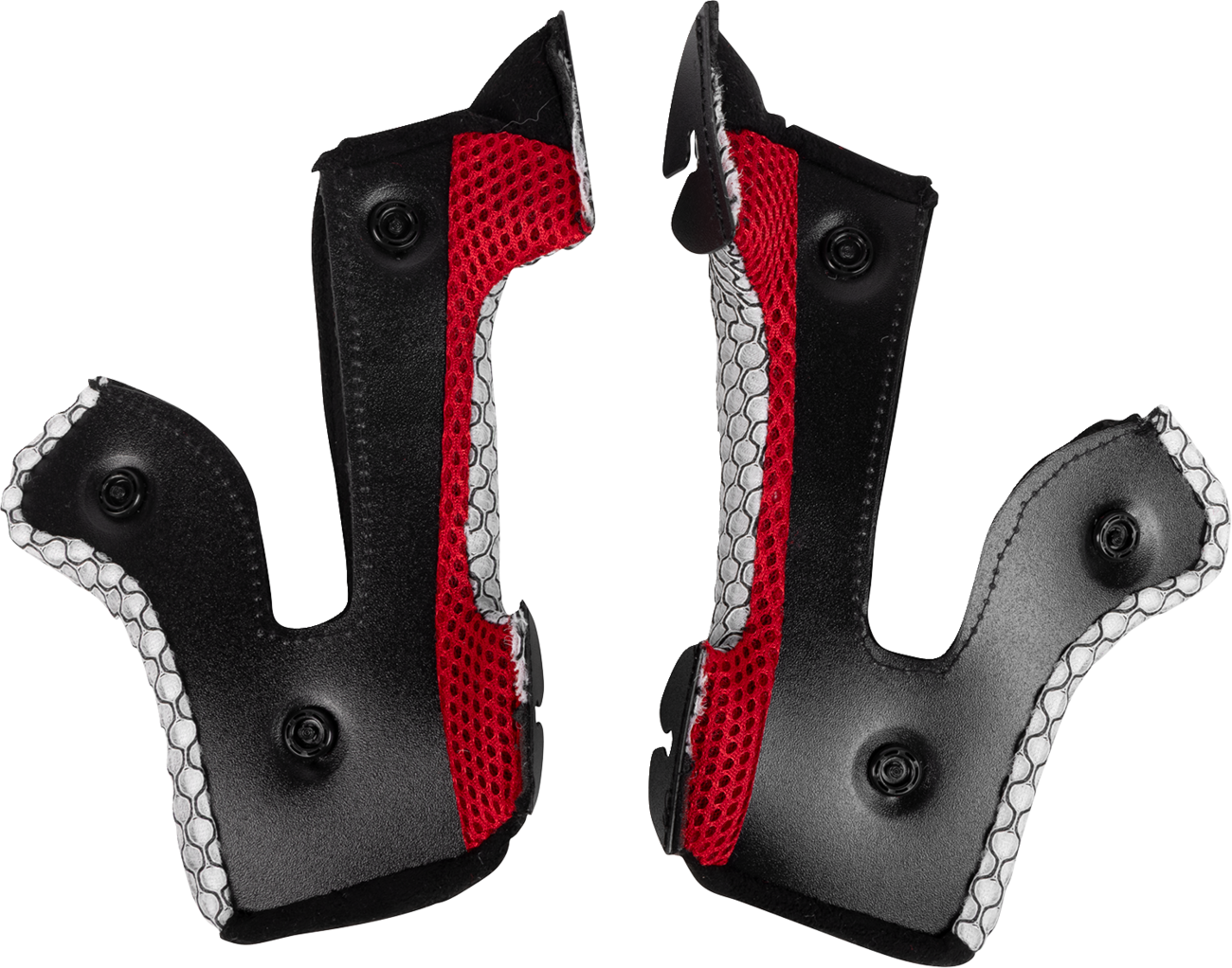 MOOSE OFFROAD MR3 Cheek Pads for F.A.F. Helmets - Black - Medium (Part Number 0134-4229)