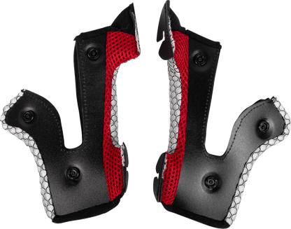 MOOSE OFFROAD MR3 Cheek Pads for F.A.F. Helmets - Black - Medium (Part Number 0134-4229)