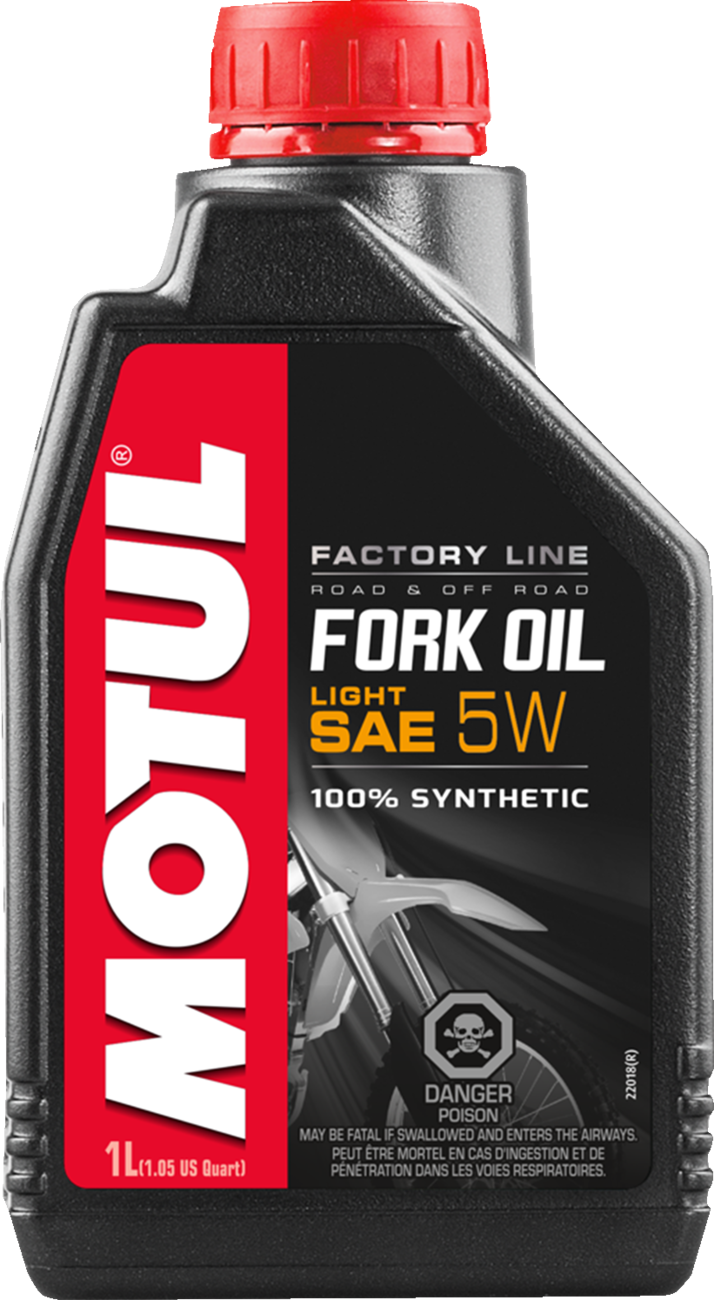 MOTUL Light Factory Line Fork Oil - 5W 114437 for Motorcycle Suspension