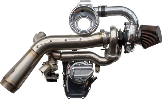 TRASK Tornado Turbo Kit Stage 2 for 117"+ M8 Engines - Polished Aluminum, Part Number TM-7620-PO