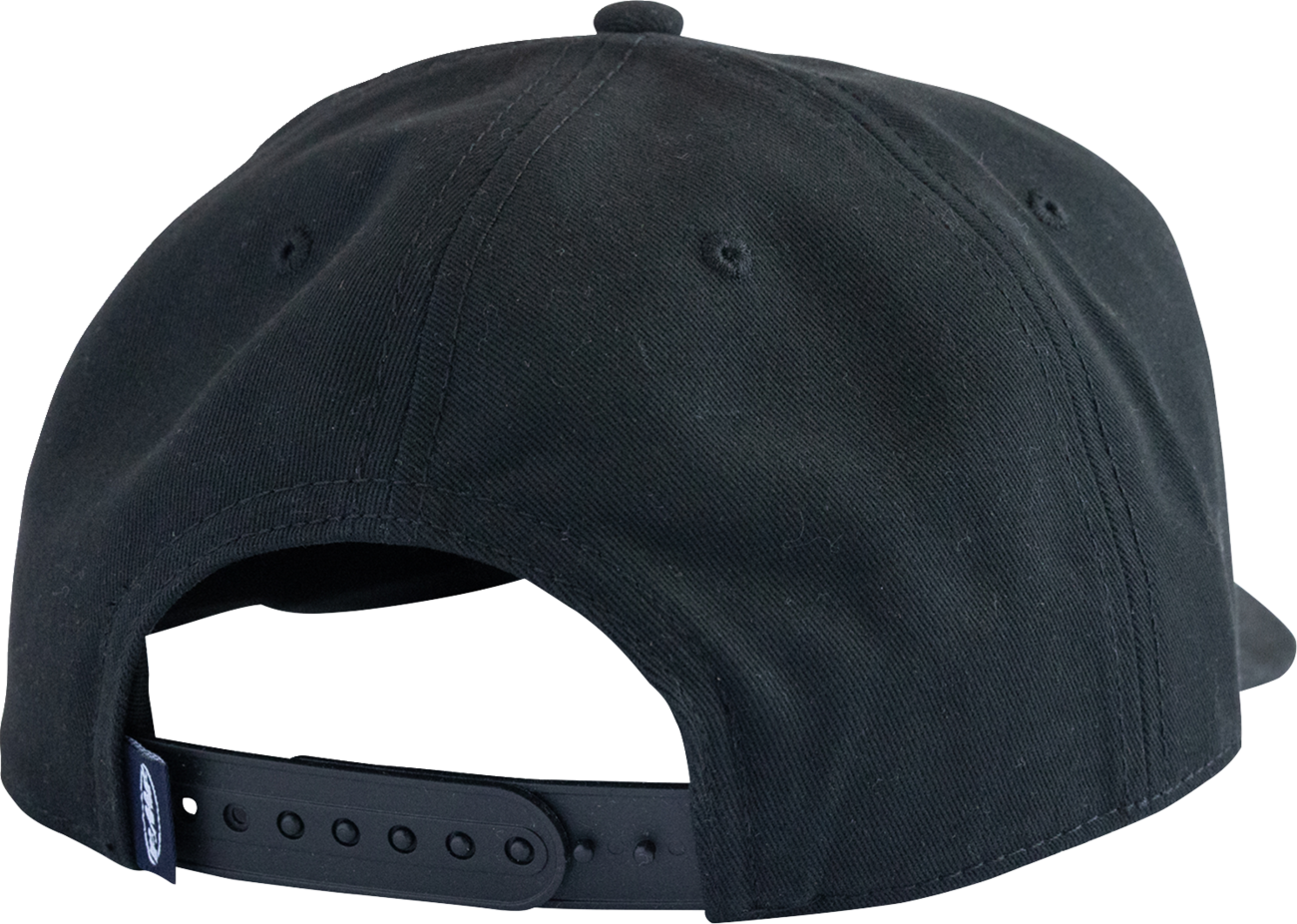 FMF Machinist Hat Black SU26196902BLKOS - 5 Panel Twill Snapback with Damask Woven Label and Side Embroidery