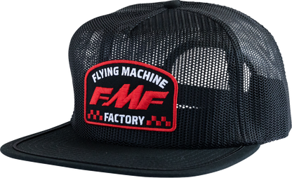 FMF Chamber Hat - Black SU26196903BLKOS - 5 Panel Mesh Trucker Snapback Cap