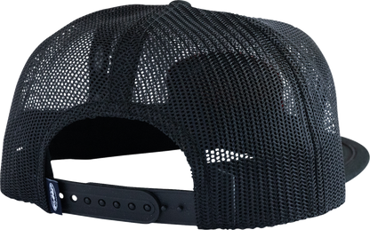 FMF Chamber Hat - Black SU26196903BLKOS - 5 Panel Mesh Trucker Snapback Cap