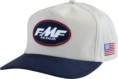FMF Machinist Hat - Stone SU26196902STNOS with 5-Panel Twill Snapback and Custom Embroidery