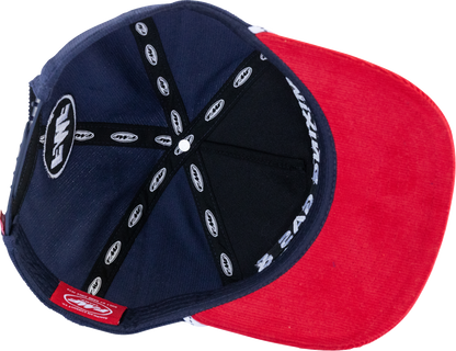 FMF Mixers Hat - Navy SU26196900NVYOS with Corduroy Snapback and Contrast Visor