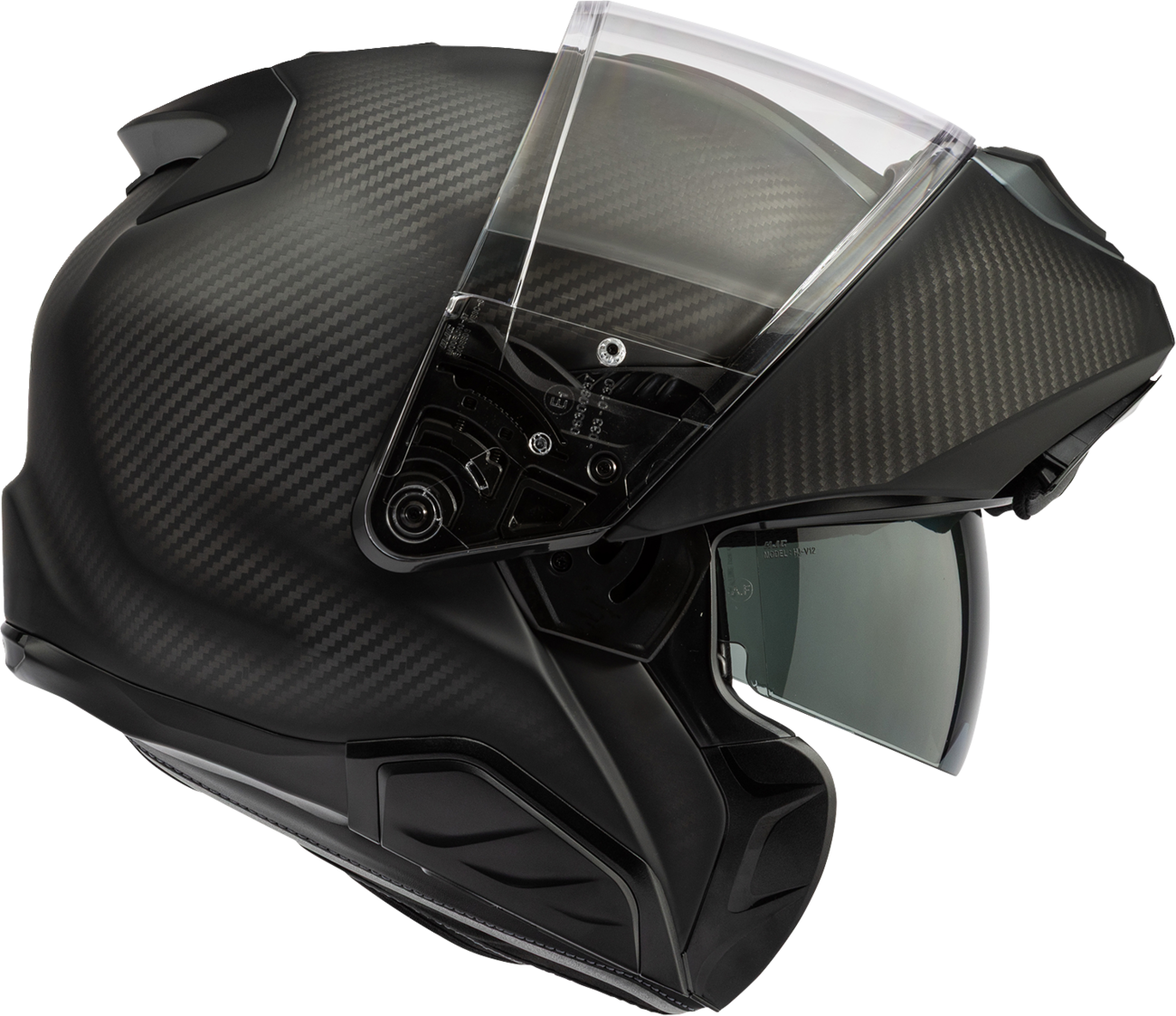 HJC RPHA 91 Carbon Modular Helmet - Solid Matte Carbon, Medium (Part Number: EB19NUS53MCV)