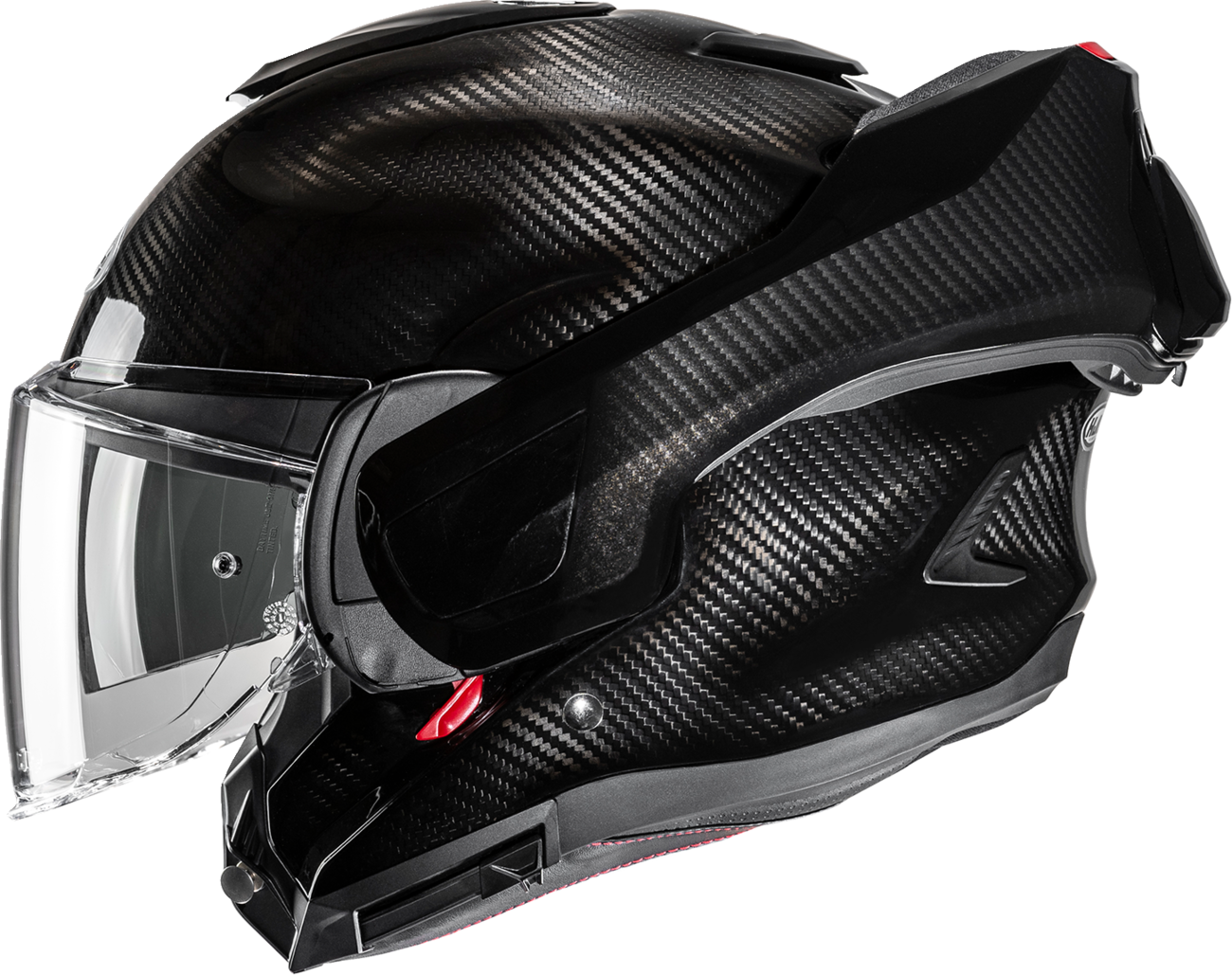 HJC F100 Carbon Modular Helmet - Solid Matte Carbon, Medium - EB20NUS51MCV