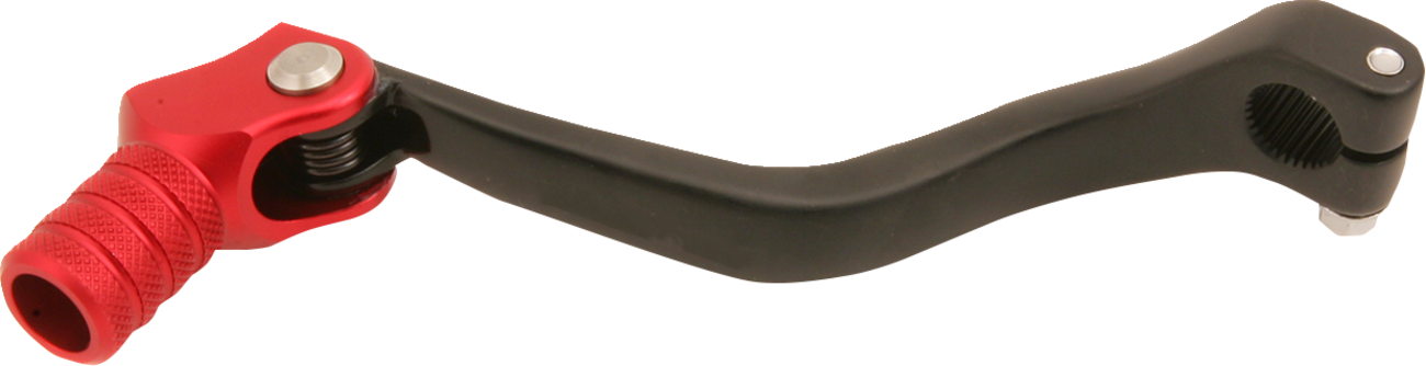 MOOSE OFFROAD Forged Shift Lever for Honda - Red, 10 mm Offset (Part #81-0117-06-10)