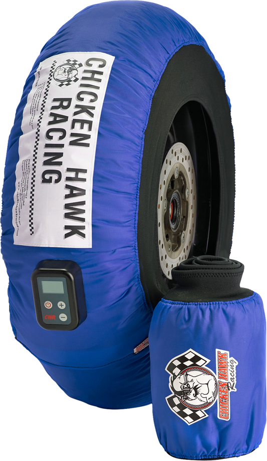 Chicken Hawk Racing PU-DUAL-S/M Dual Temperature Tire Warmers for Supermoto and Small Bikes