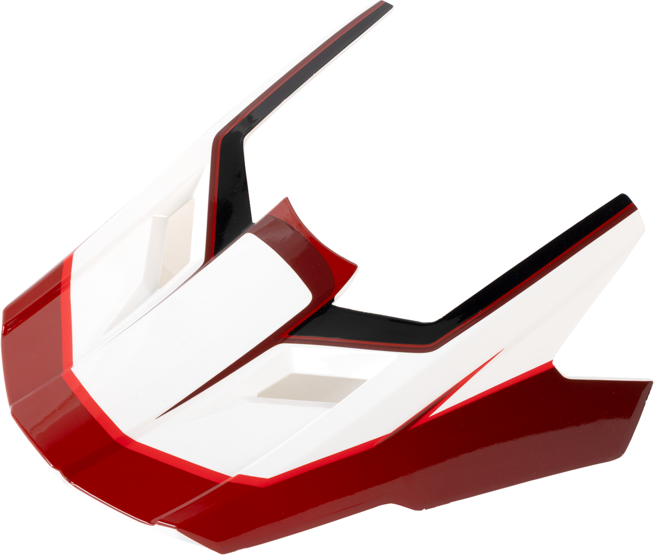 Z1R Dirt Maxx Visor Kit - Vortex - Red/White - XS-M by Z1R Part 0132-1931