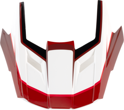 Z1R Dirt Maxx Visor Kit - Vortex - Red/White - XS-M by Z1R Part 0132-1931