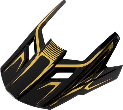 Z1R Dirt Maxx Visor Kit - Monogram - Black/Gold - Large to Extra Large (Part #0132-1943)