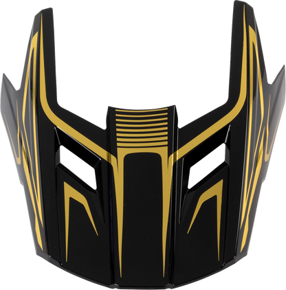 Z1R Dirt Maxx Visor Kit - Monogram - Black/Gold - Large to Extra Large (Part #0132-1943)