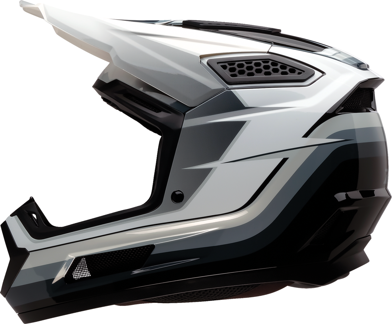 Z1R Dirt Maxx Helmet Vortex Black/White/Gray Small by Z1R - Part 0110-9714
