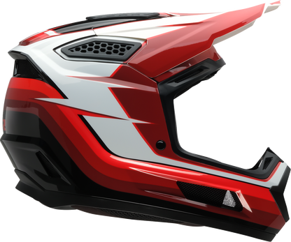 Z1R Dirt Maxx Helmet Vortex Red/White Medium (Part No. 0110-9698)