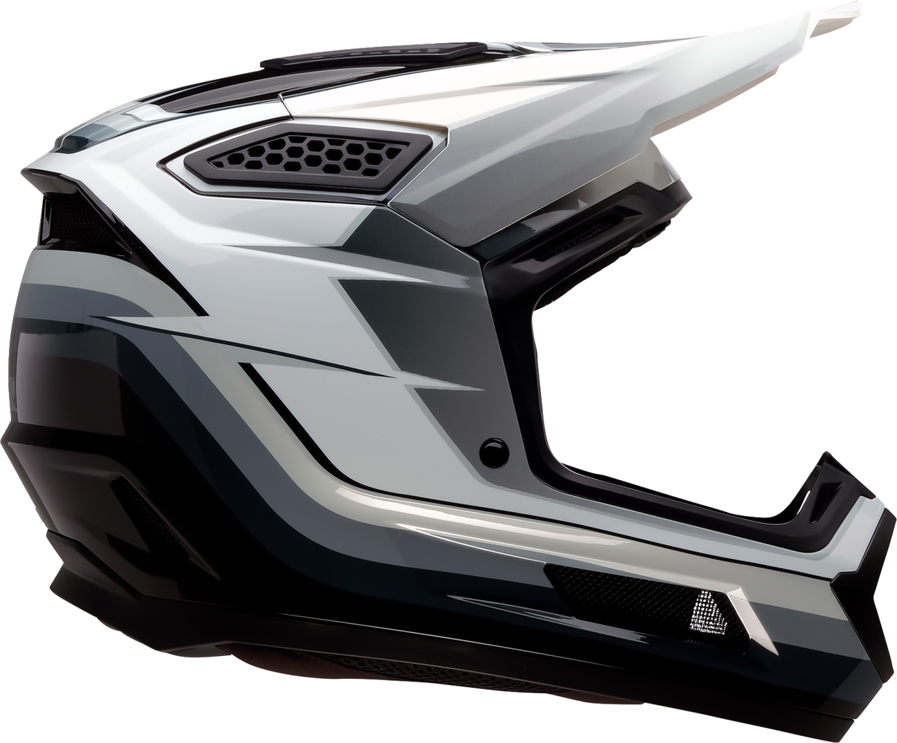 Z1R Dirt Maxx Helmet Vortex Black/White/Gray Small by Z1R - Part 0110-9714