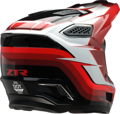Z1R Dirt Maxx Helmet Vortex Red/White Medium (Part No. 0110-9698)