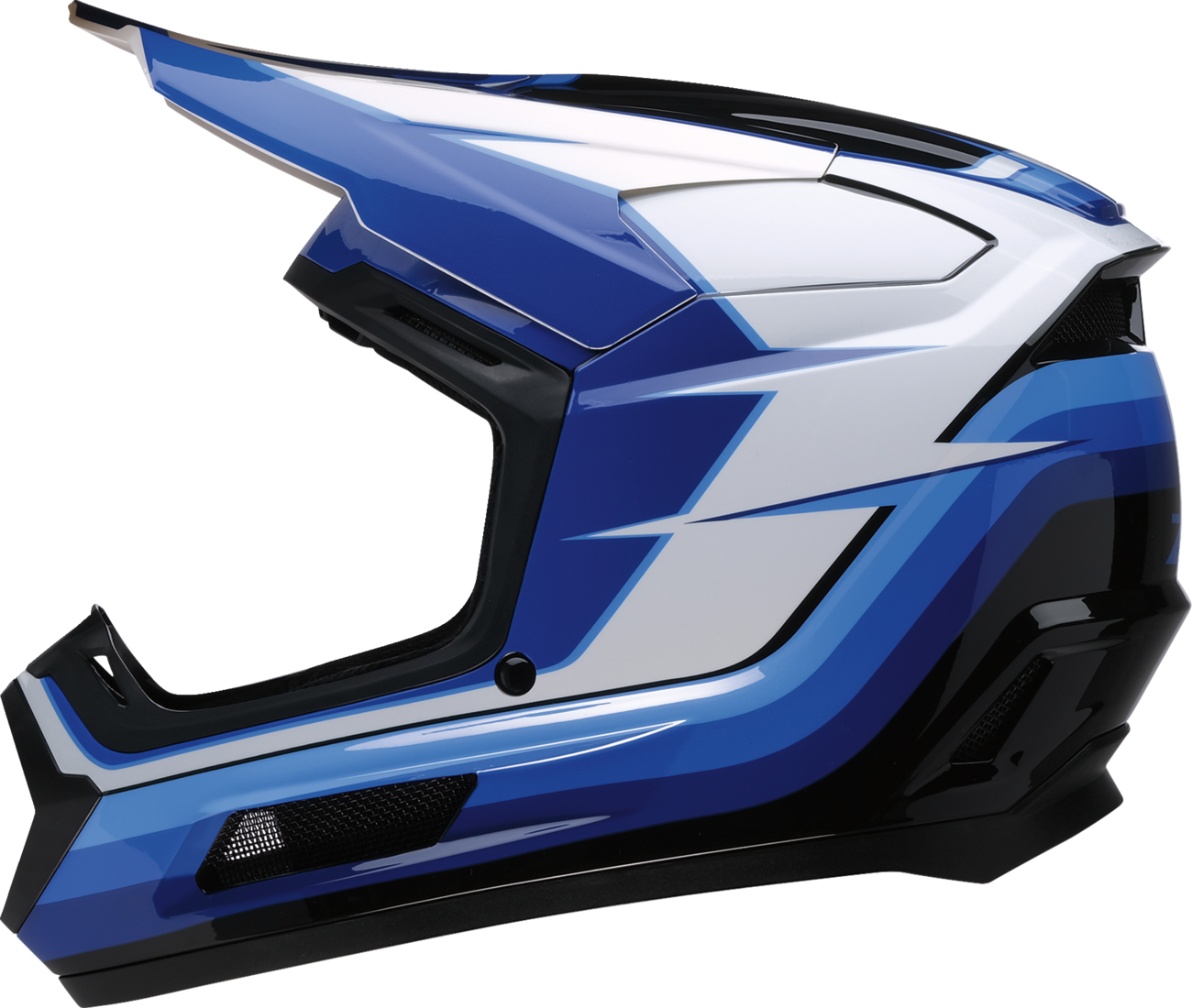 Z1R Youth Dirt Maxx Vortex Helmet in Blue/White, Medium (Part Number 0111-1879)