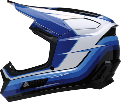 Z1R Youth Dirt Maxx Vortex Helmet in Blue/White, Medium (Part Number 0111-1879)