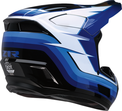 Z1R Youth Dirt Maxx Vortex Helmet in Blue/White, Medium (Part Number 0111-1879)
