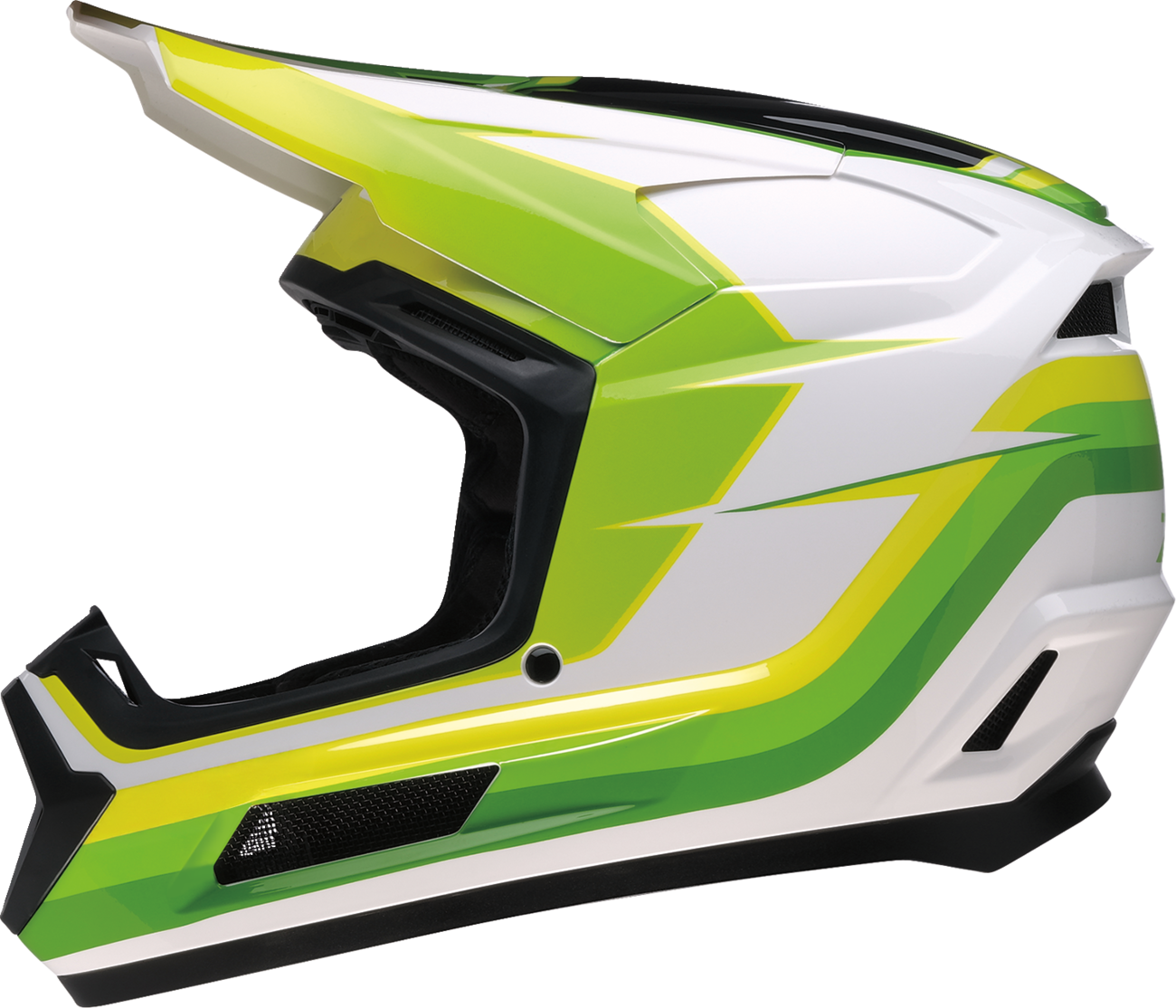 Z1R Youth Dirt Maxx Vortex Helmet in White/Green (Small) - Part Number 0111-1893