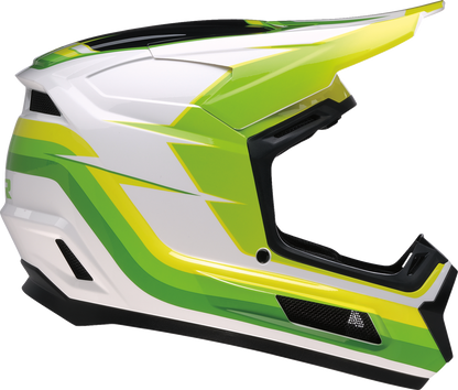 Z1R Youth Dirt Maxx Vortex Helmet in White/Green (Small) - Part Number 0111-1893