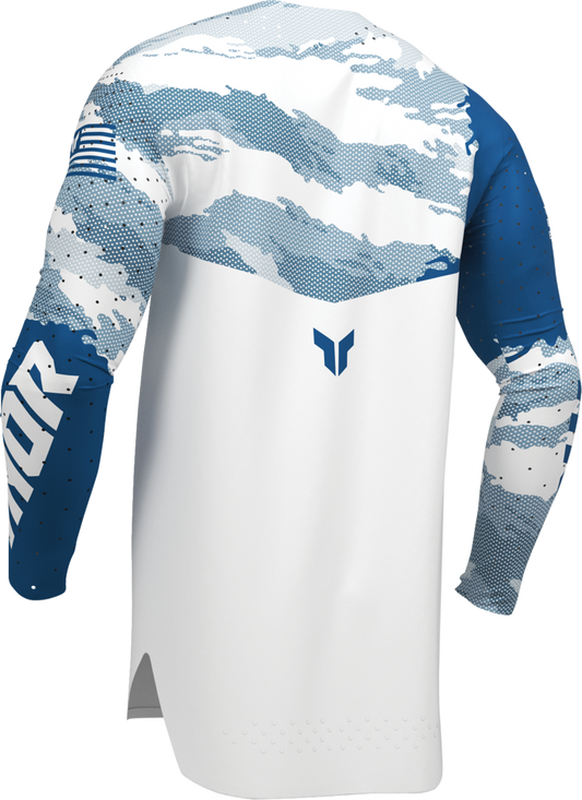 THOR Sportmode Recon LE Jersey – White/Blue, Size Large – Part Number 2910-9079