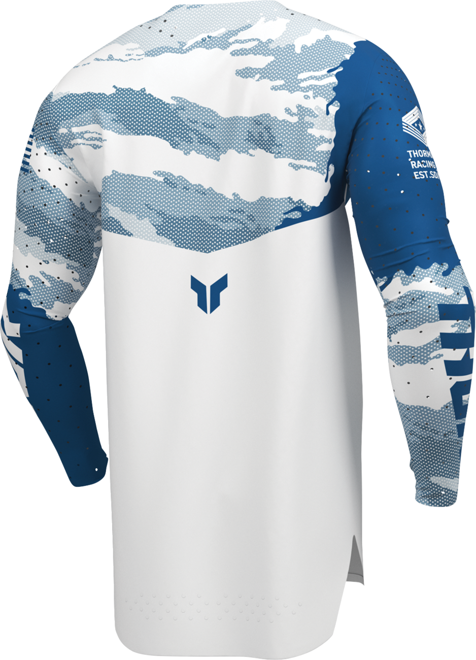 THOR Sportmode Recon LE Jersey – White/Blue, Size Large – Part Number 2910-9079