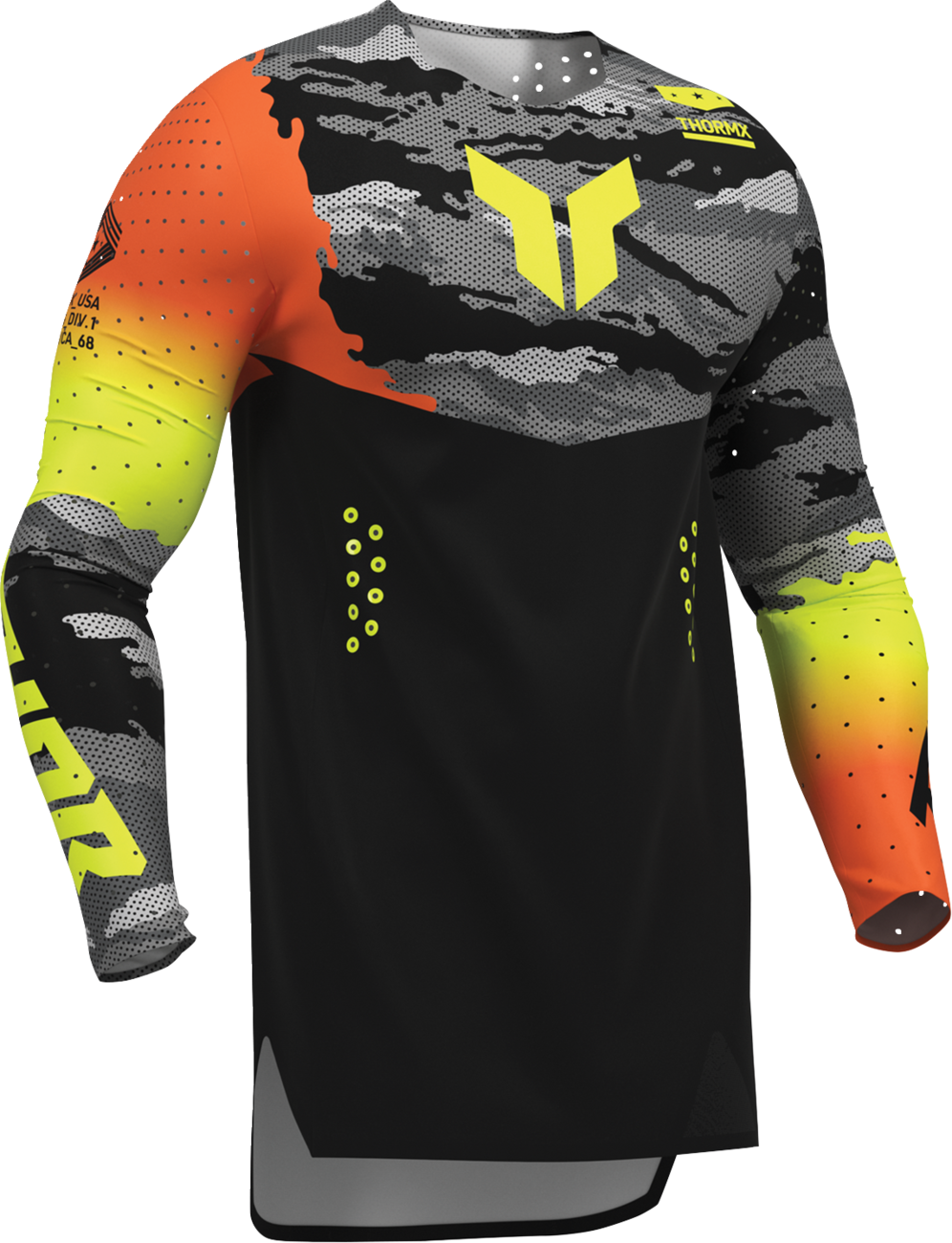 THOR Sportmode Recon LE Jersey - Black/Acid, Large - Part Number 2910-9076