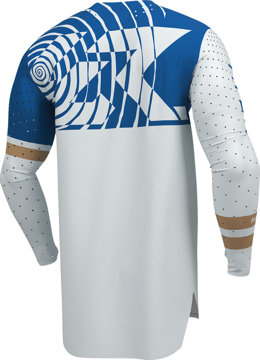 THOR Sportmode Mind Control Jersey Small by THOR - Light Gray/Blue, Part No. 2910-8767
