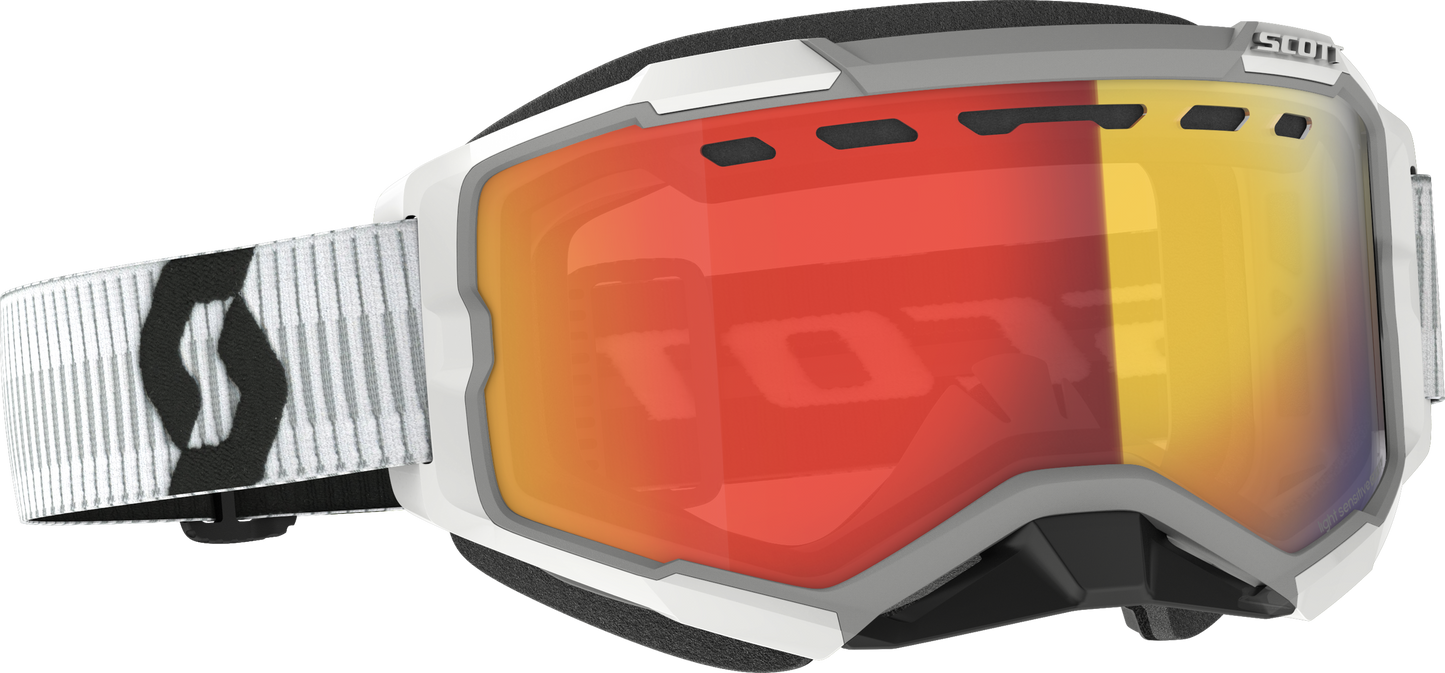 SCOTT Fury Goggle Snow Cross LS White with Red Chrome - Part 278604-0002341