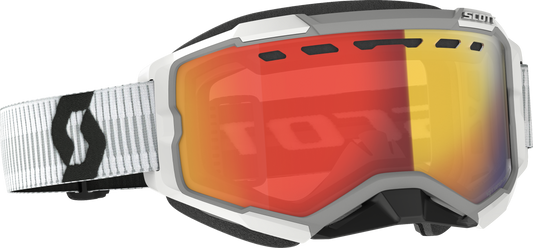 SCOTT Fury Goggle Snow Cross LS White with Red Chrome - Part 278604-0002341